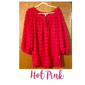 Croft and Barrow Hot Pink Top